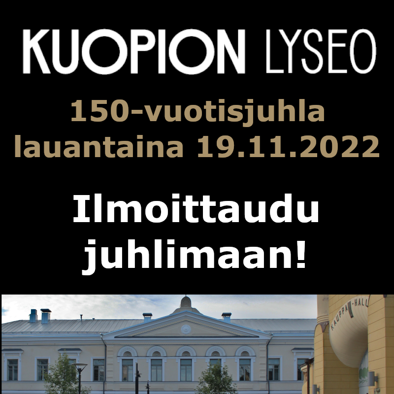 Ilmoittaudu Lyseon 150-vuotisjuhlaan